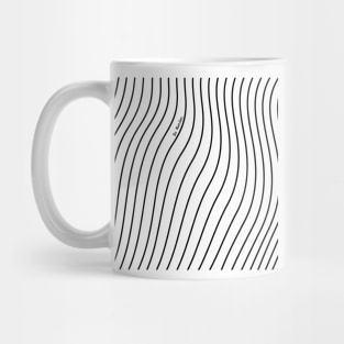 white and black abstraction Mug